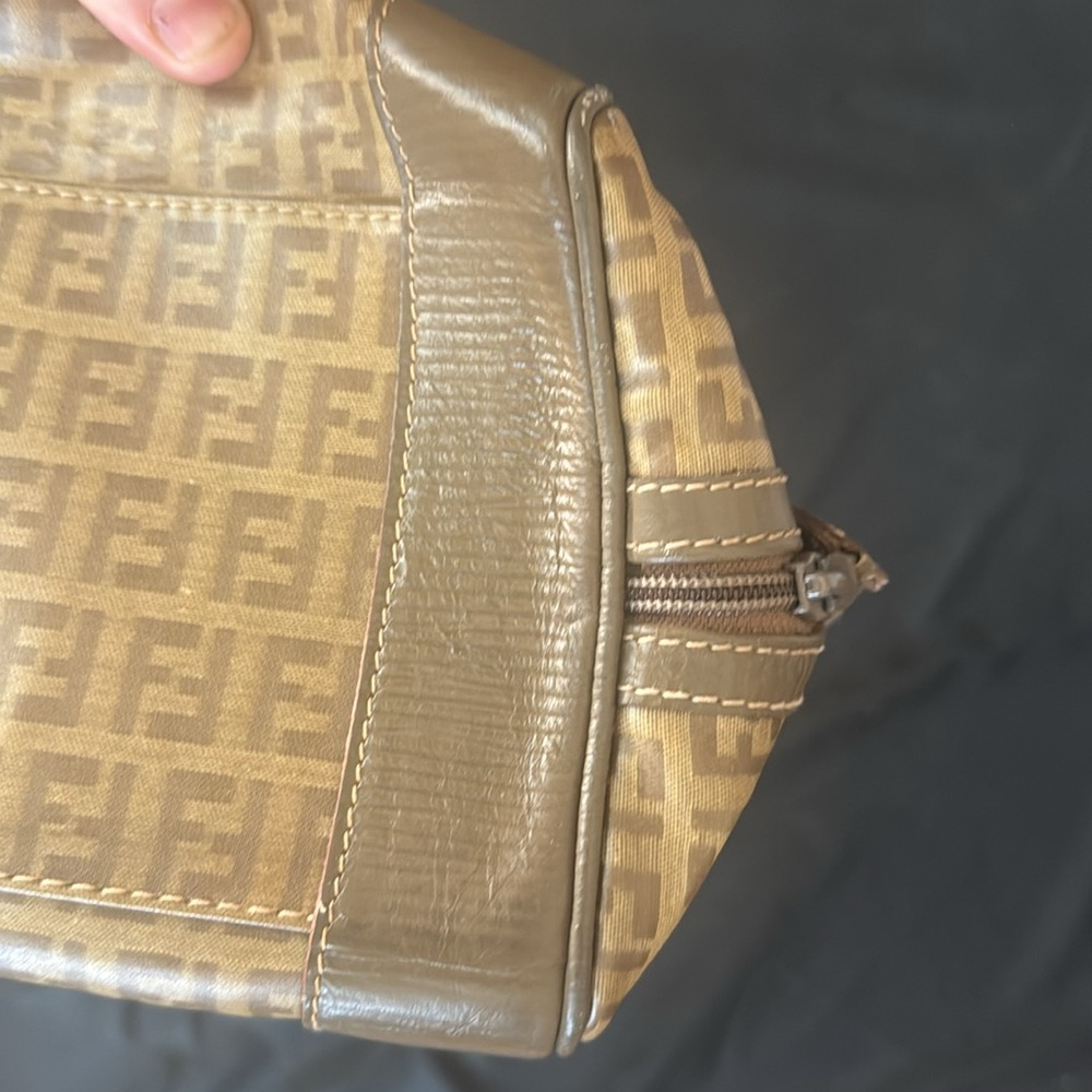 Fendi Brown and Tan Handbag Boston bag VINTAGE EXCELLENT CONDITION - Picture 11 of 11